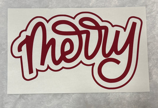 Merry (Puff Print)