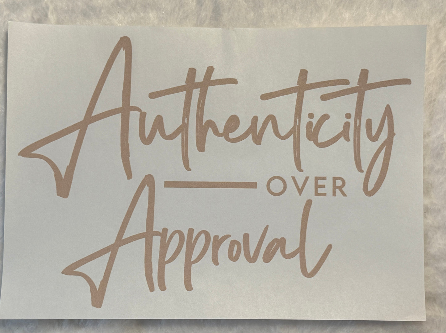 Authenticialy over approval