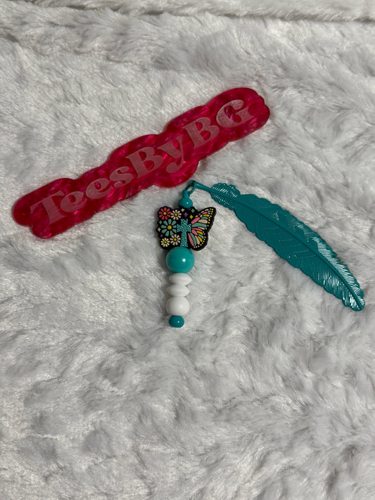 Floral Butterfly Bookmark