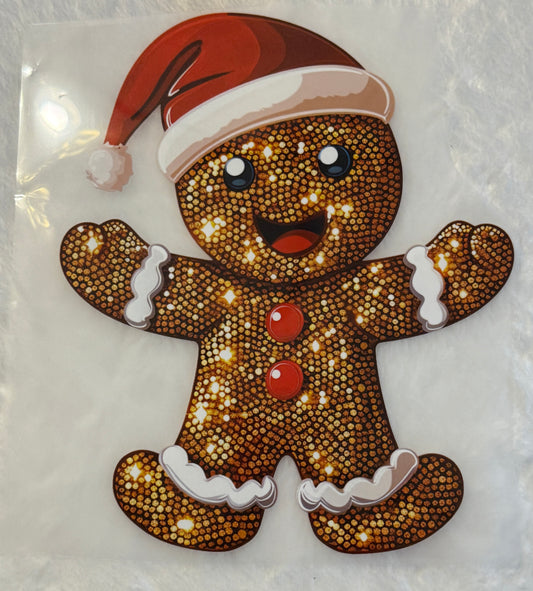 Faux Glitter Gingerbread