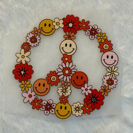 Floral Peace Sign Pocket