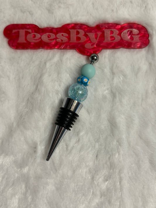 Blue Daisy Wine Stopper